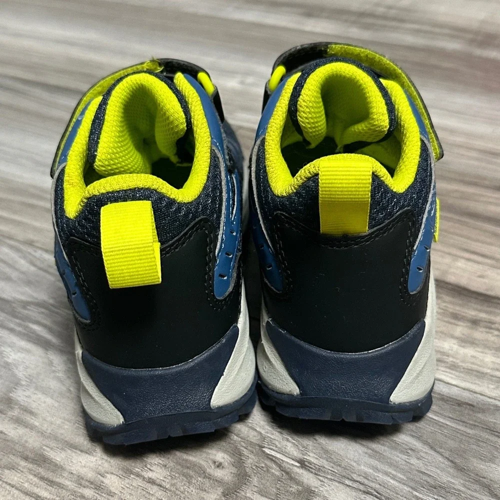 Merrell Moab Speed 2 Mid Waterproof Kids Hiking Boots Blue Yellow Size 13 EUC!